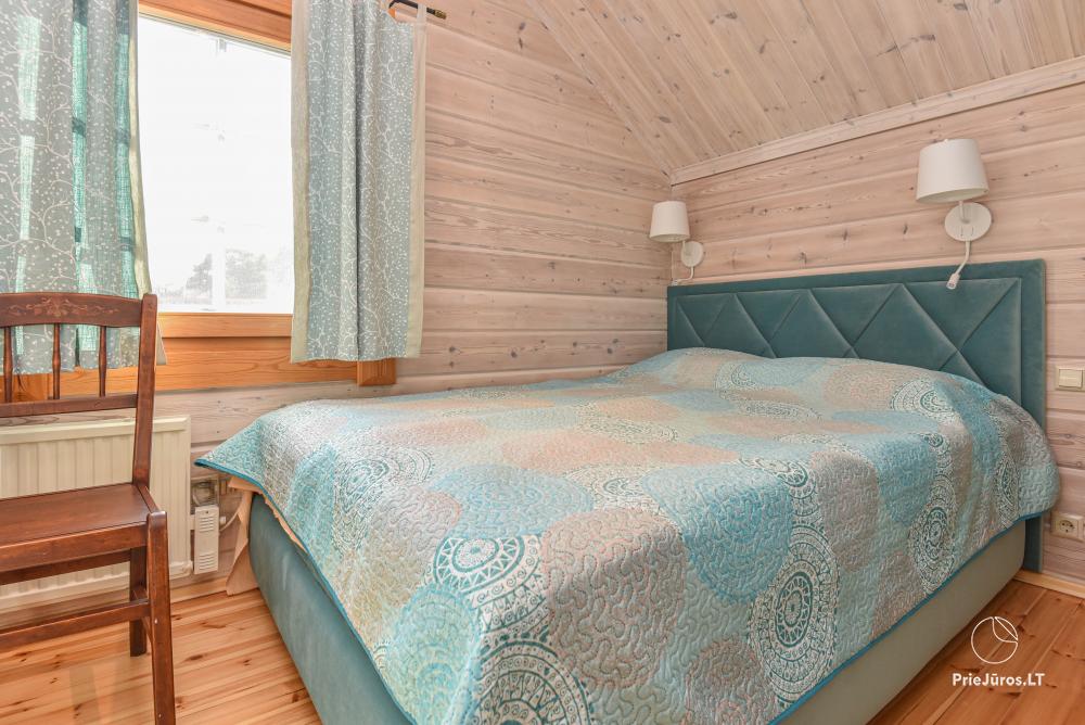 Villa Erika in Nida Zentrum - Blockhaus mit einem Hof und Terrasse