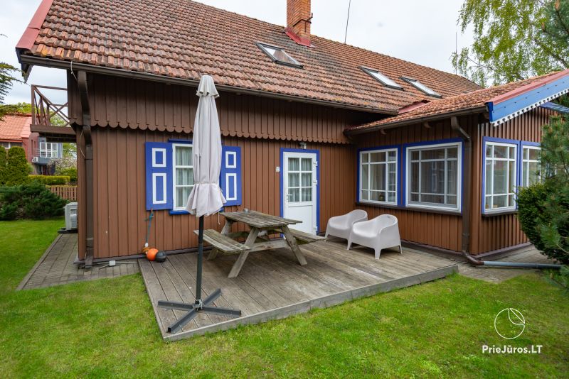 Apartments in Nida für 6-8 Gäste mit Sauna, eigenem Garten, in der Nähe des yachtclub