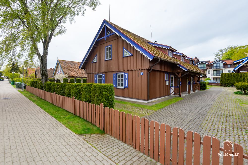 Apartments in Nida für 6-8 Gäste mit Sauna, eigenem Garten, in der Nähe des yachtclub