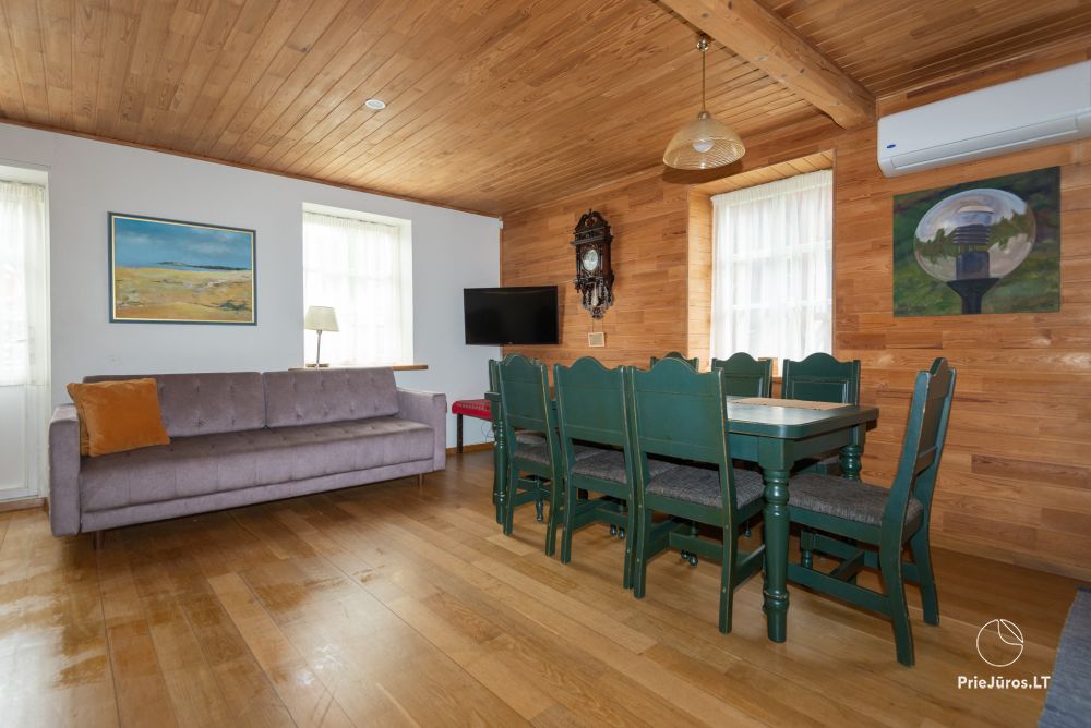 Apartments in Nida für 6-8 Gäste mit Sauna, eigenem Garten, in der Nähe des yachtclub
