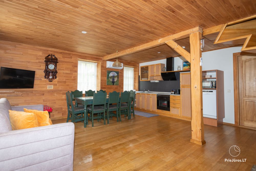 Apartments in Nida für 6-8 Gäste mit Sauna, eigenem Garten, in der Nähe des yachtclub