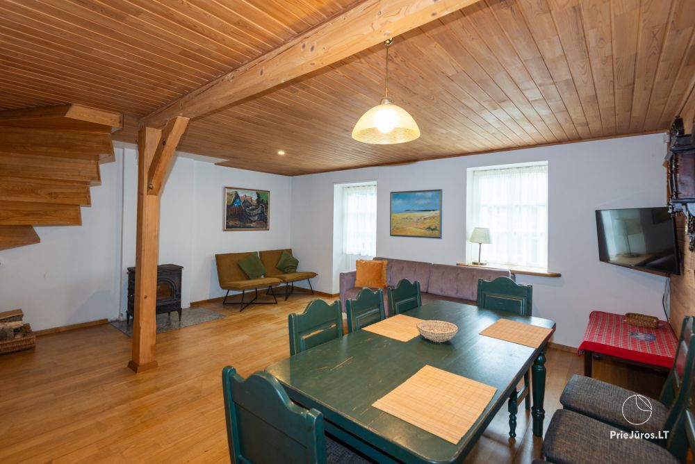 Apartments in Nida für 6-8 Gäste mit Sauna, eigenem Garten, in der Nähe des yachtclub