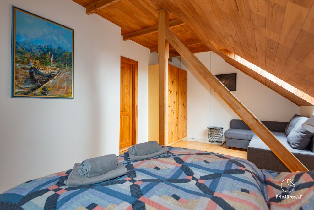Apartments in Nida für 6-8 Gäste mit Sauna, eigenem Garten, in der Nähe des yachtclub