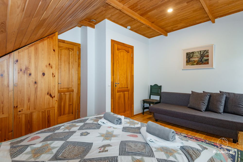 Apartments in Nida für 6-8 Gäste mit Sauna, eigenem Garten, in der Nähe des yachtclub