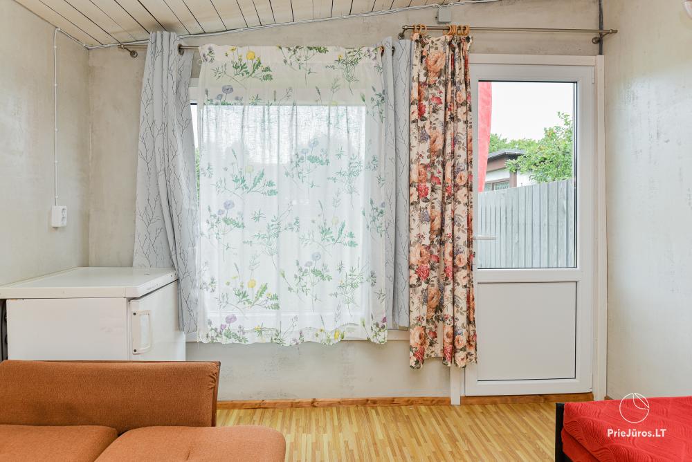 Ferienhütten, Wohnwagen, Platz für Zelte und Wohnmobile in Sventoji - Camping Kapitonas