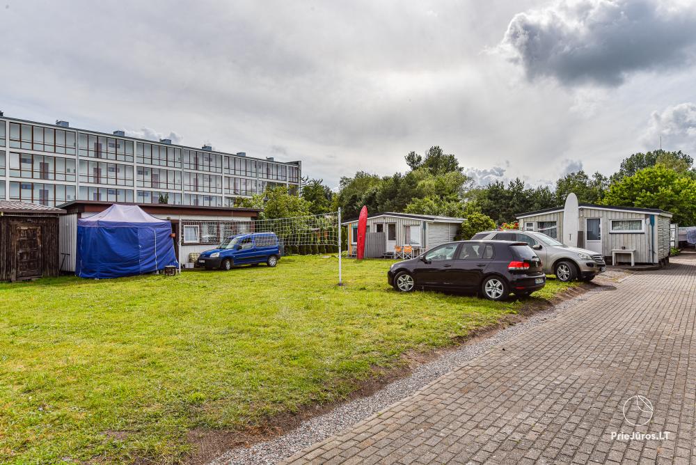Ferienhütten, Wohnwagen, Platz für Zelte und Wohnmobile in Sventoji - Camping Kapitonas