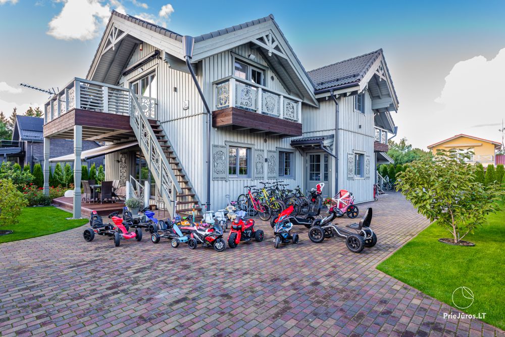 Baltu vila in Palanga - Neue Apartments für Familienurlaub 240 m vom Meer entfernt