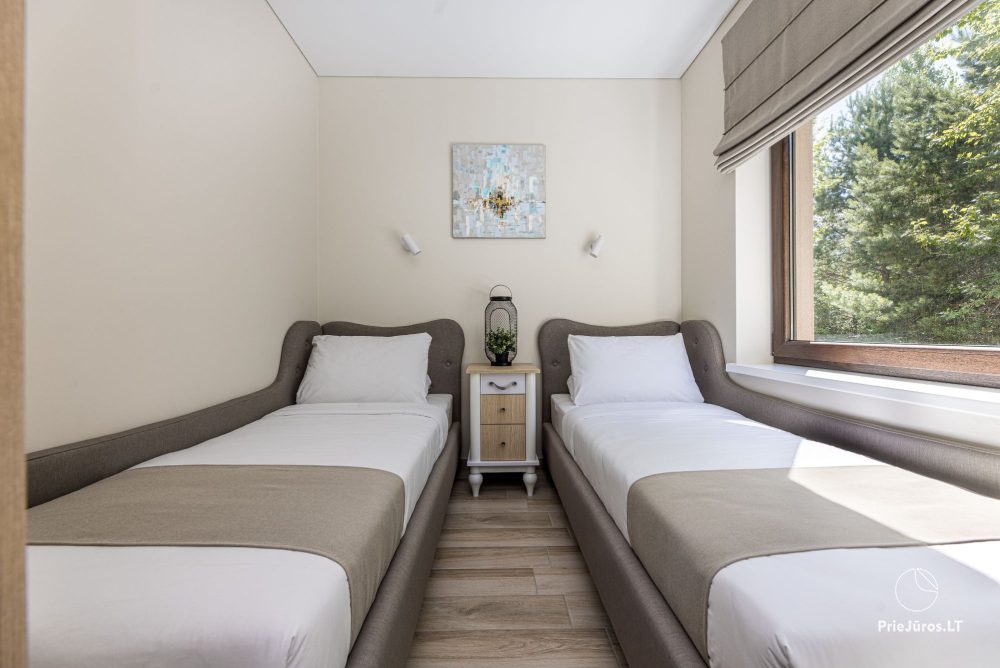Apartmentkomplex und Restaurant Lagūna in Sventoji in unmittelbarer Nähe zum Meer