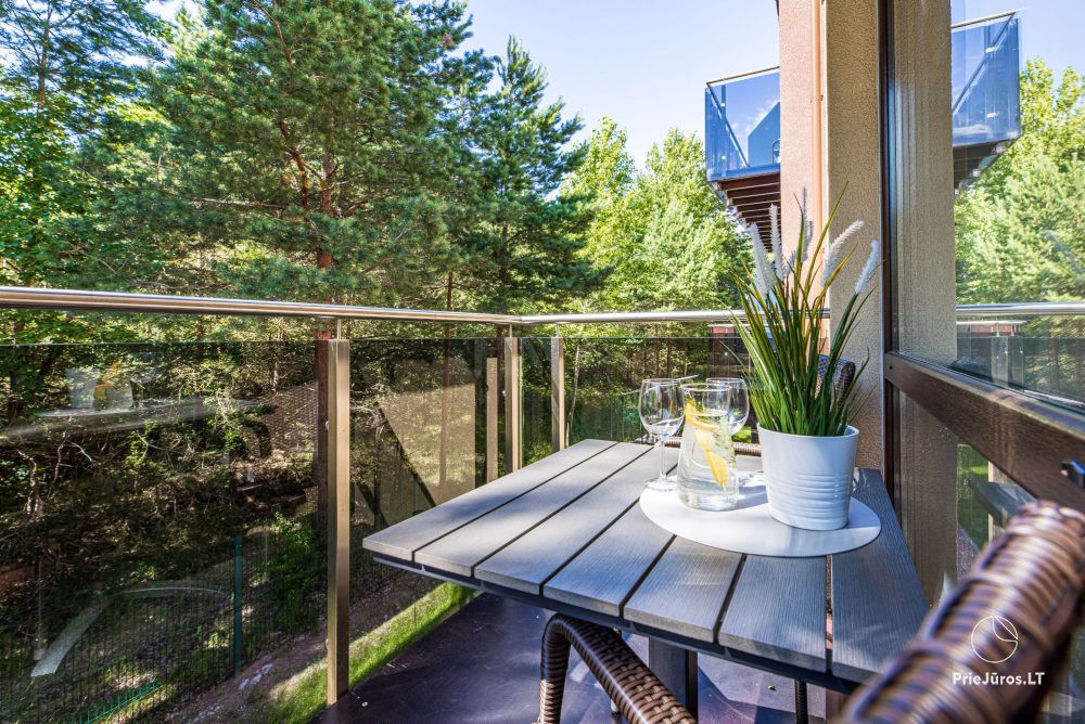 Apartmentkomplex und Restaurant Lagūna in Sventoji in unmittelbarer Nähe zum Meer