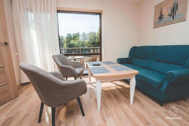 Apartmentkomplex und Restaurant Lagūna in Sventoji in unmittelbarer Nähe zum Meer