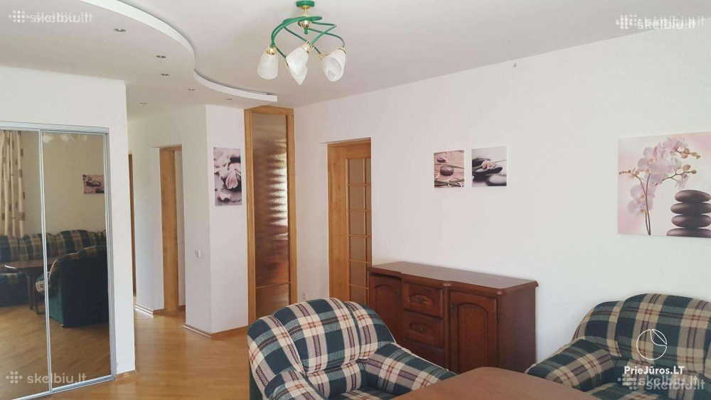 3 Zimmer Wohnung zur Miete in Nida, in der Nähe des Kurischen Haffs