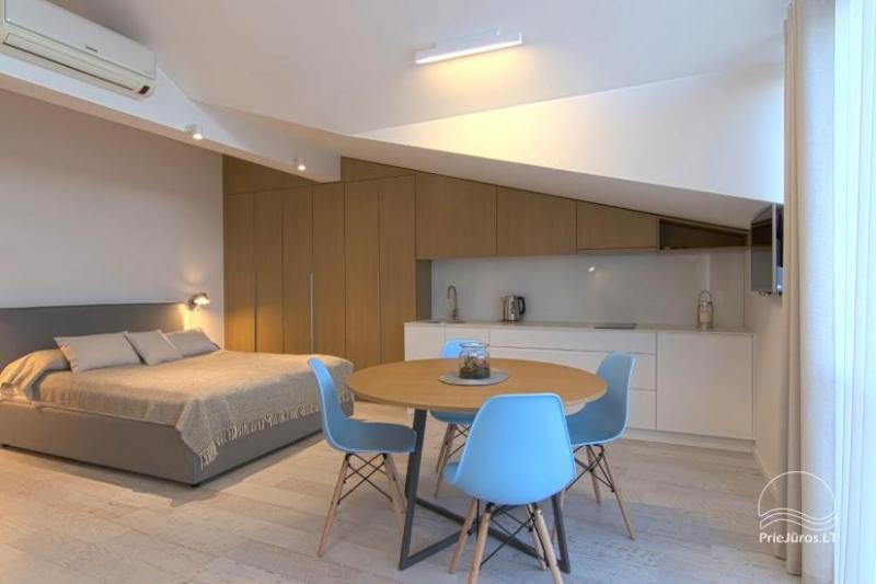 Moderne 1-Zimmer-Wohnung im Zentrum von Nida mit Klimaanlage und Parkplatz