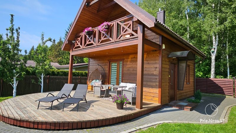 Hölzernes Ferienhaus - Mini Villa in Palanga
