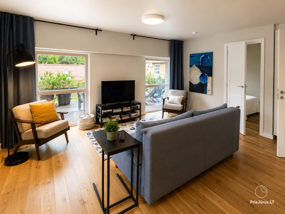 Apartments „Pušų terasa“ in Juodkrantė, modern ausgestattet mit großer Terrasse - 1