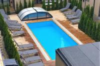 "Kontininku apartment" mit Pool in der Nähe des Waldes in Kunigiskiai