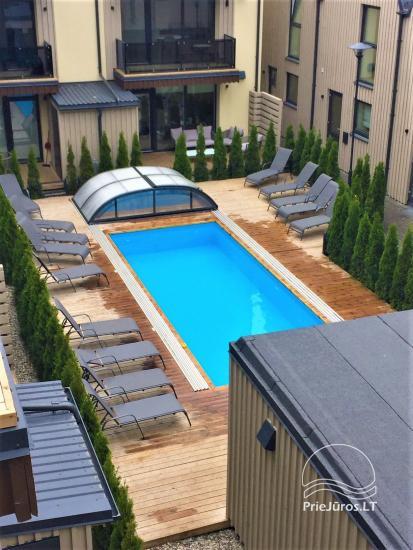 Kontininku apartment mit Pool in der Nähe des Waldes in Kunigiskiai