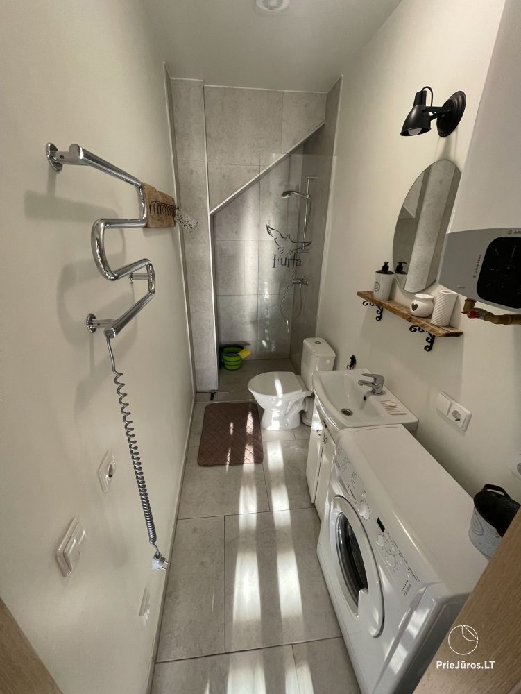 Apartment Furfa in Palanga, in Kunigiskiai. Pool im Hof