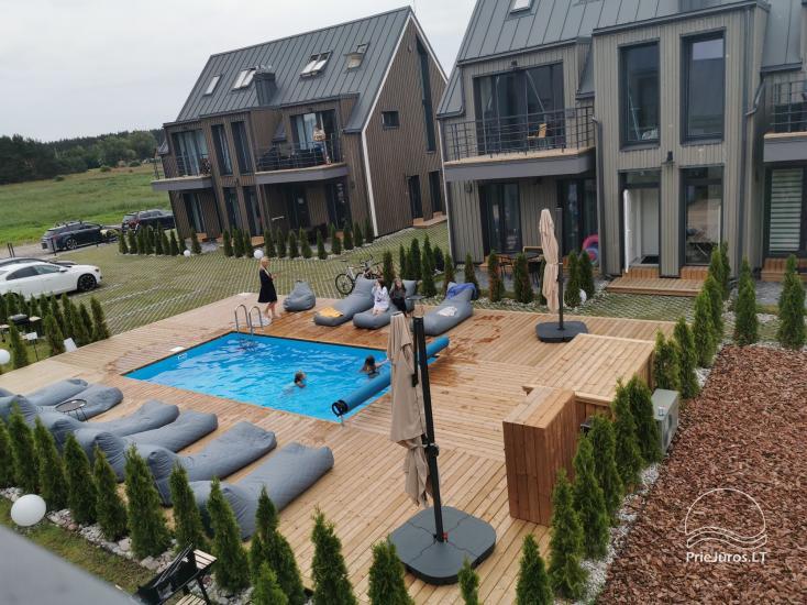 Apartments mit Pool am Meer in Palanga, in Kunigiskiai