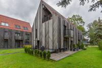 Neue Wohnung in der Nähe der Kurischen Lagune im 1. Stock mit großer Terrasse