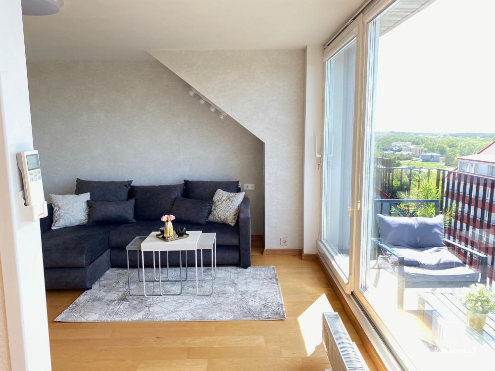 Apartments mit Meerblick in Vanagupė