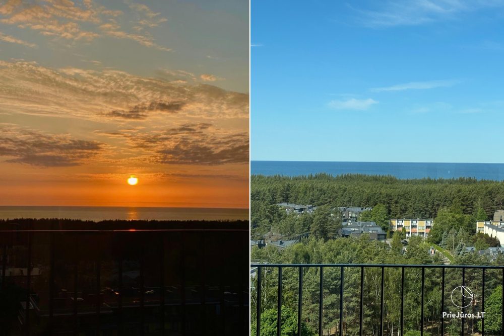 Apartments mit Meerblick in Vanagupė
