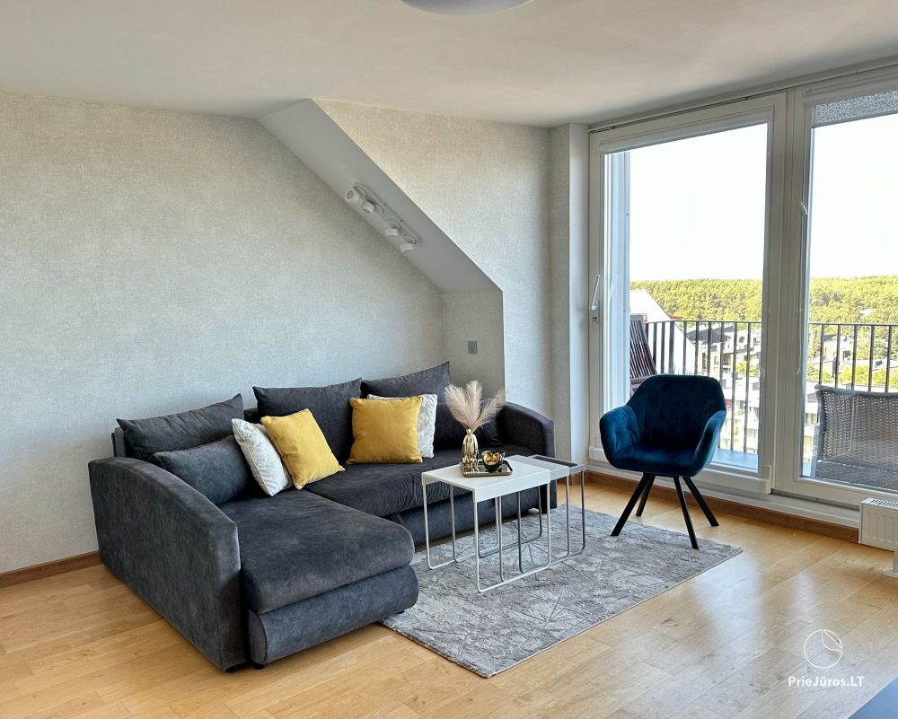 Apartments mit Meerblick in Vanagupė