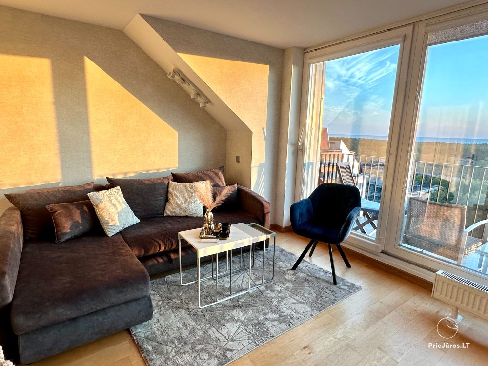 Apartments mit Meerblick in Vanagupė
