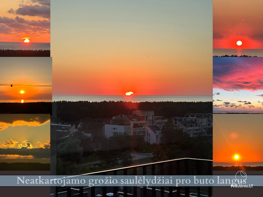 Apartments mit Meerblick in Vanagupė