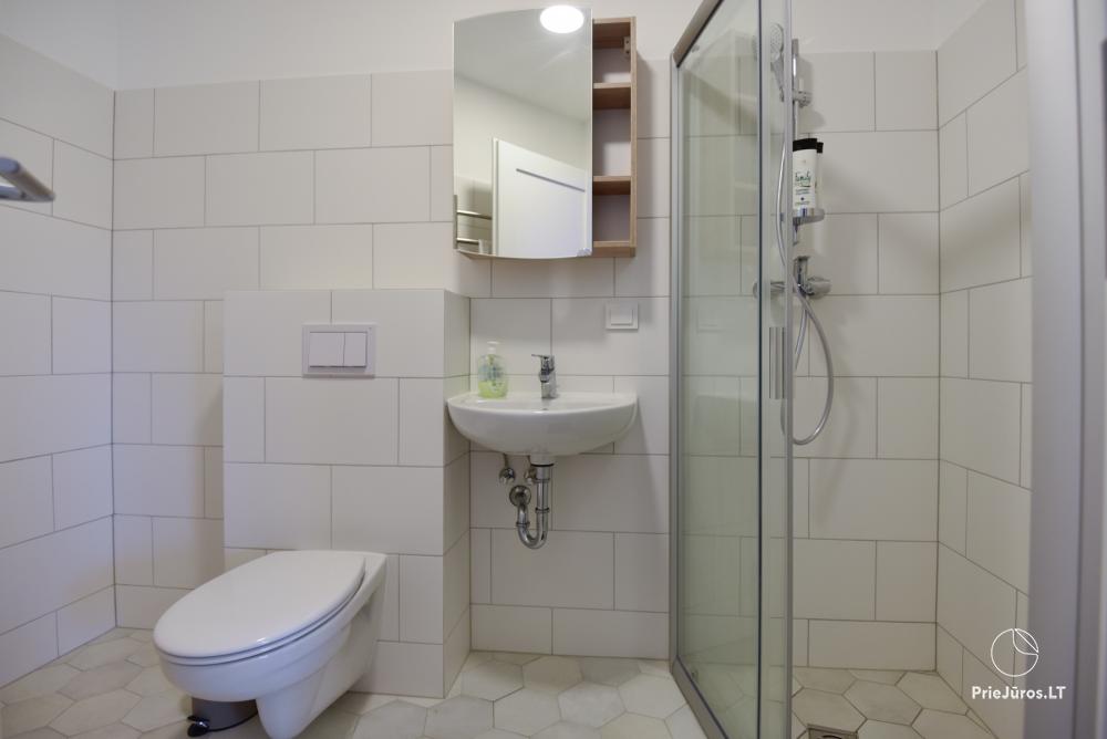 Neue Einzimmerwohnung mit Terrasse zu vermieten in Sventoji
