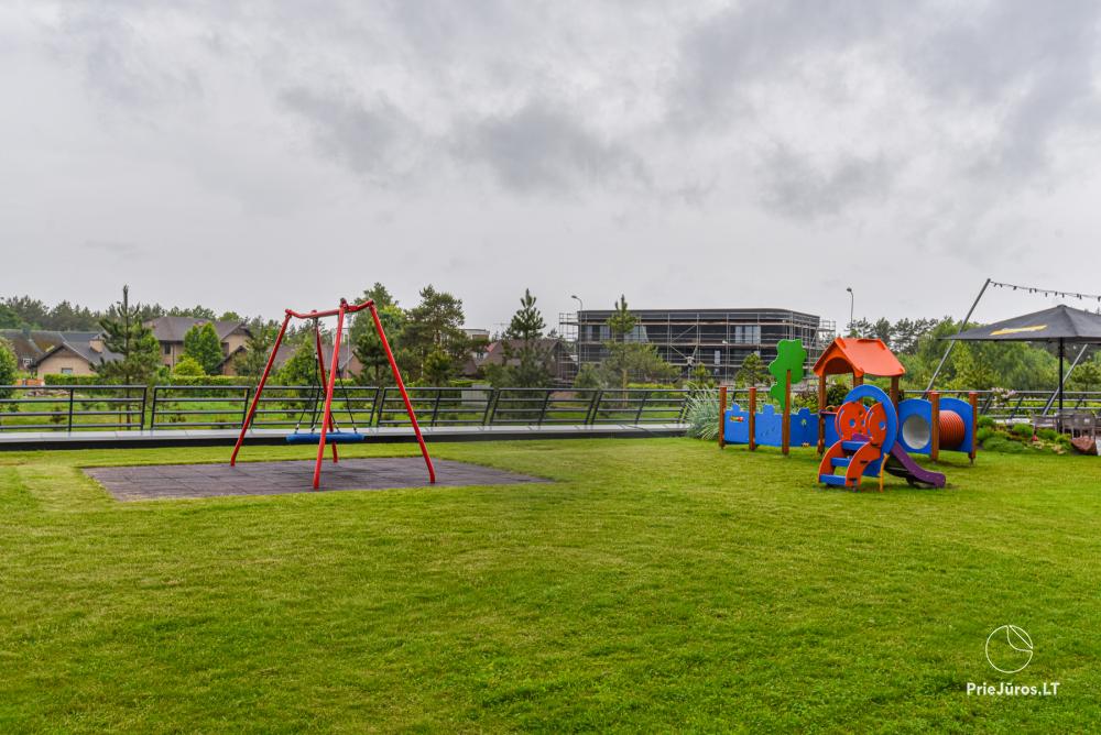 Neue Einzimmerwohnung mit Terrasse zu vermieten in Sventoji