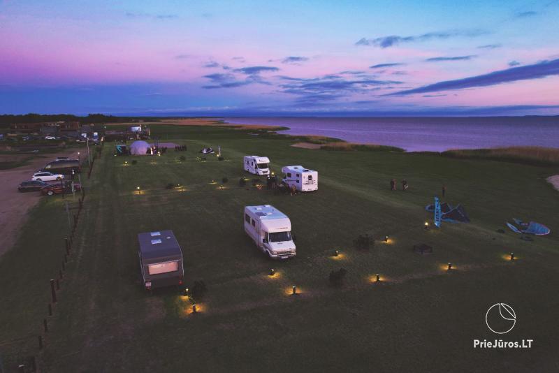 Fenas Kite Spot Camping in Litauen, in Svencele