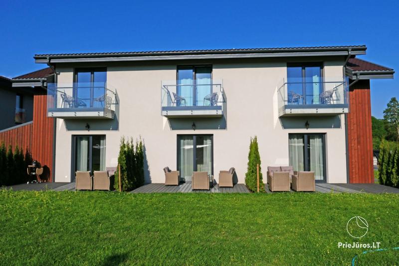 Brandneue Wohnungen in Kunigiškiai. 2-6 Gäste, Balkone, Terrassen