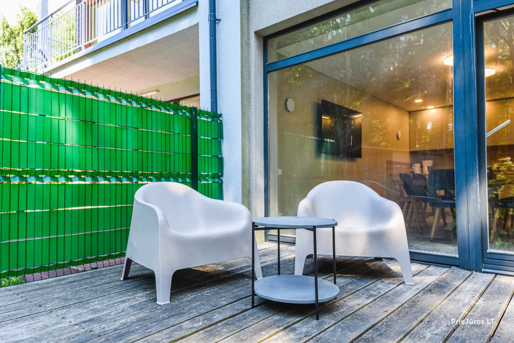 Savas neu gebautes 130 qm großes Ferienhaus im Zentrum von Sventoji