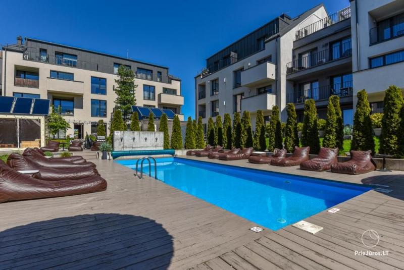 Wohnung mit Terrasse im Komplex Maluno Vilos und Wohnung Emira im Zentrum von Palanga