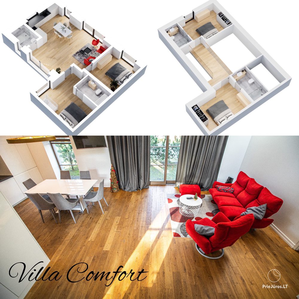 Villa Comfort im Zentrum von Palanga, 200 Meter vom Meer entfernt