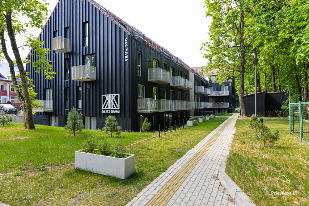 Vermietung einer gemütlichen Einzimmerwohnung in Juodkrantė mit Sauna