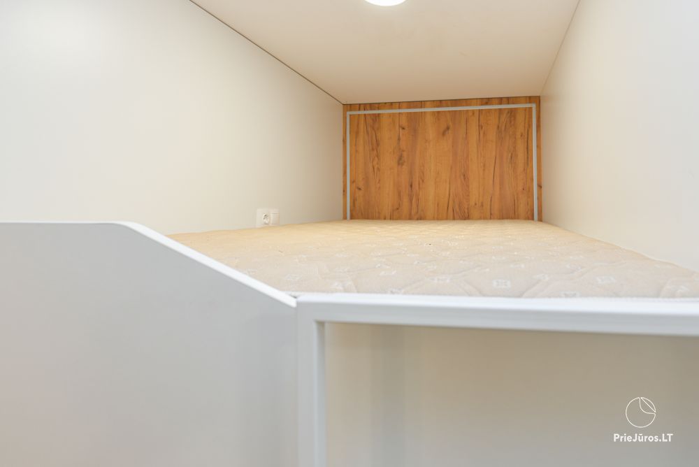 Vermietung einer gemütlichen Einzimmerwohnung in Juodkrantė mit Sauna
