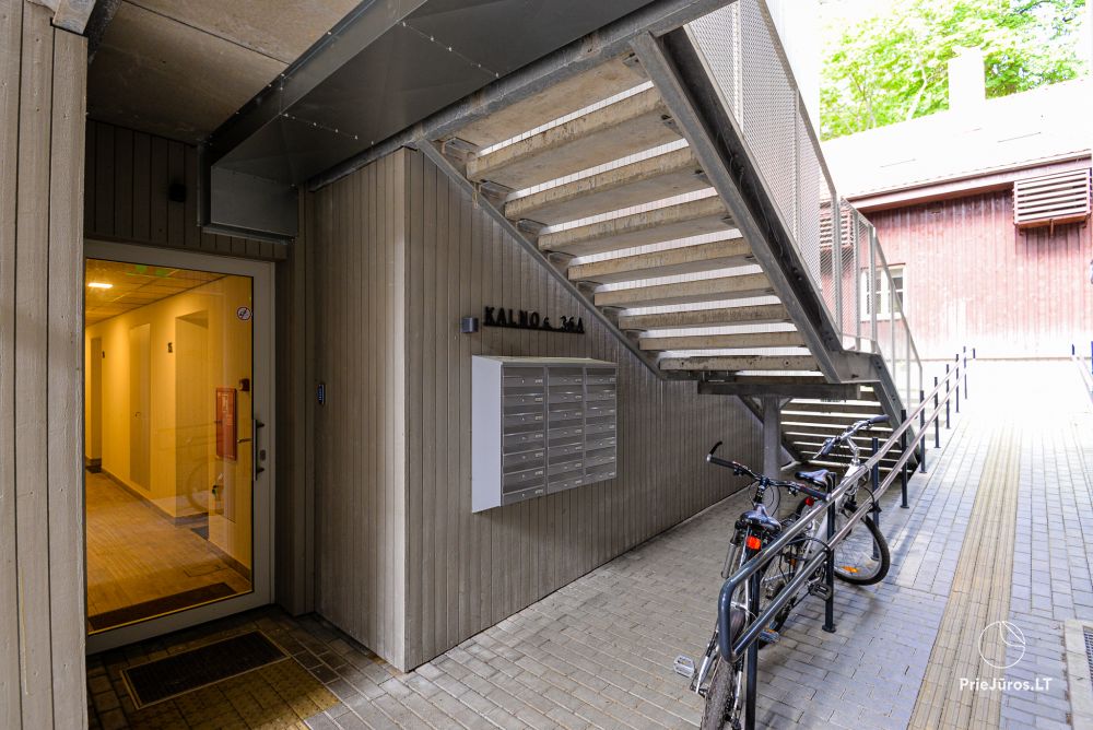 Vermietung einer gemütlichen Einzimmerwohnung in Juodkrantė mit Sauna