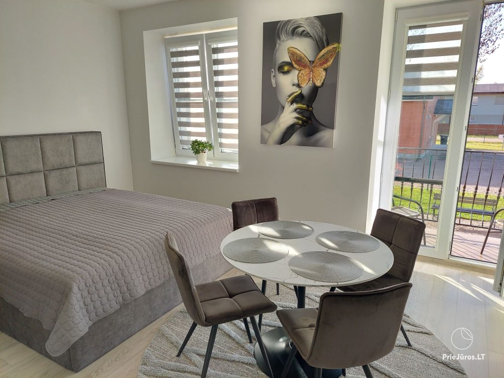 Eine neue Wohnung in Grautönen in Kretinga