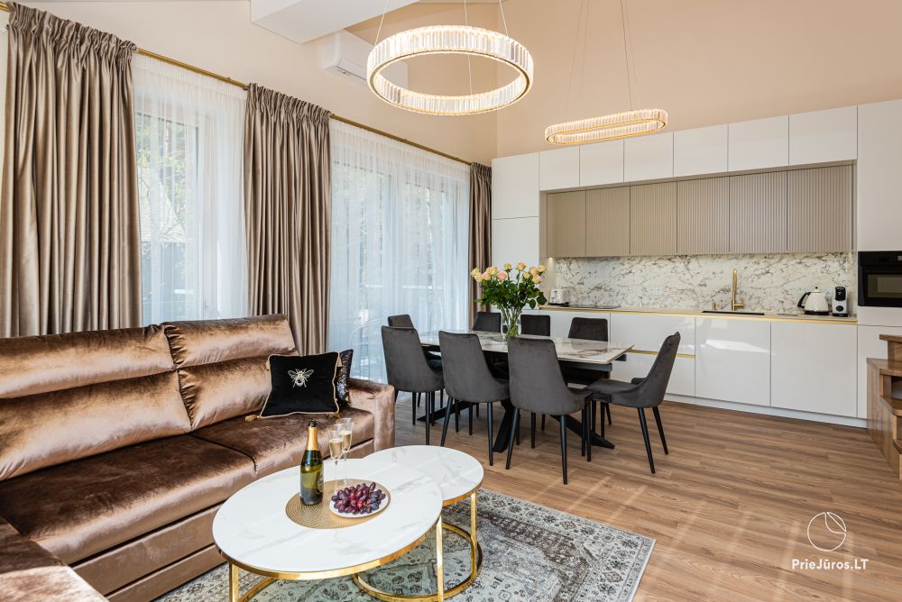 Neue, geräumige J&D Apartment in Palanga in der Nähe eines Pinienwaldes, 400 m vom Meer entfernt