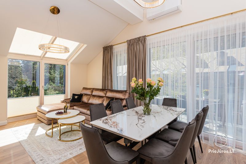 Neue, geräumige J&D Apartment in Palanga in der Nähe eines Pinienwaldes, 400 m vom Meer entfernt