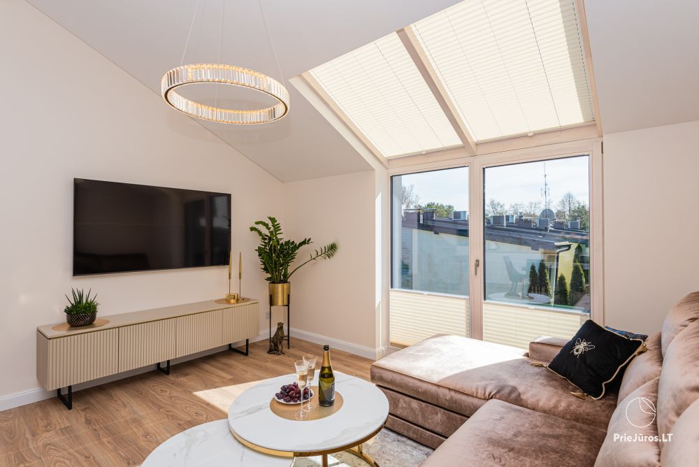 Neue, geräumige J&D Apartment in Palanga in der Nähe eines Pinienwaldes, 400 m vom Meer entfernt