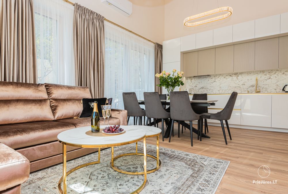 Neue, geräumige J&D Apartment in Palanga in der Nähe eines Pinienwaldes, 400 m vom Meer entfernt