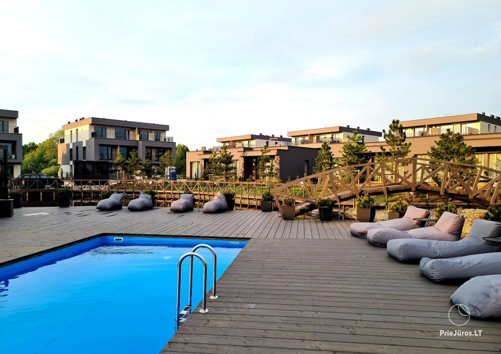 Sakai Home - Mano jūra 2, Kunigiškiai – Apartments mit Terrasse und Innenhof, Anlage mit Pool