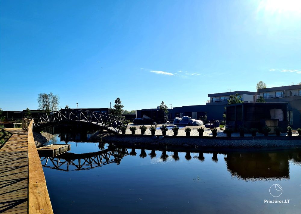 Sakai Home - Mano jūra 2, Kunigiškiai – Apartments mit Terrasse und Innenhof, Anlage mit Pool