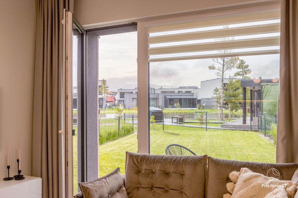 Ferienhaus „Light Home“ - Mano jūra 1, Kunigiškiai – mit Terrasse, Hof neben beheiztem Pool, Whirlpool