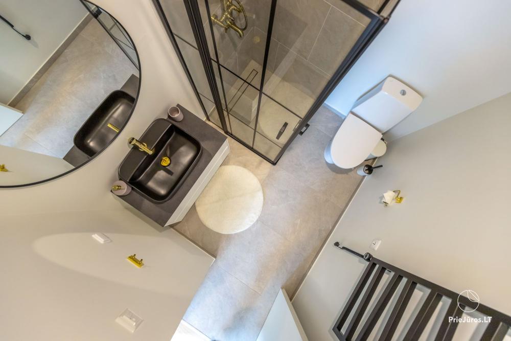 Ferienhaus „Light Home“ - Mano jūra 1, Kunigiškiai – mit Terrasse, Hof neben beheiztem Pool, Whirlpool