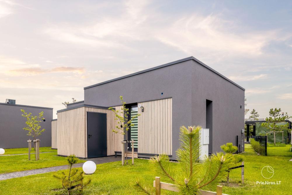 Ferienhaus „Light Home“ - Mano jūra 1, Kunigiškiai – mit Terrasse, Hof neben beheiztem Pool, Whirlpool