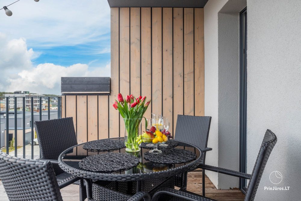 Odri Home - Mano jūra 2, Kunigiškiai – Apartments mit großer Terrasse, Sonnenliegen