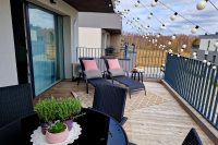 Odri Home - Mano jūra 2, Kunigiškiai – Apartments mit großer Terrasse, Sonnenliegen